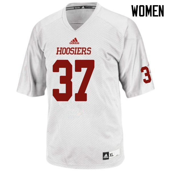 Women #37 Ahrod Lloyd Indiana Hoosiers College Football Jerseys Sale-White